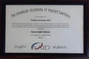 گواهینامه های دکتر فریبا فرهنگ