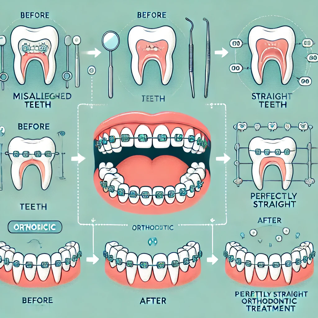 ارتودنسی و مرتب شدن دندانها